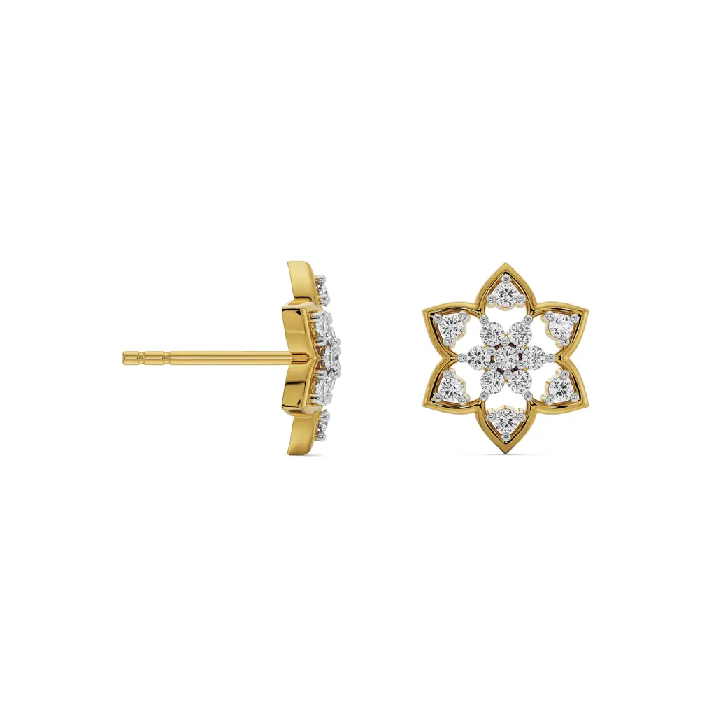 Floral Finesse Diamond Studs