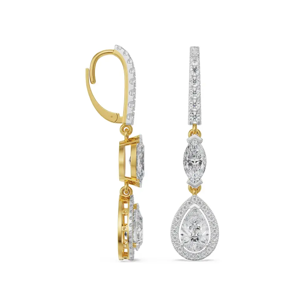 Euphoric Diamond Drop Earrings : E881