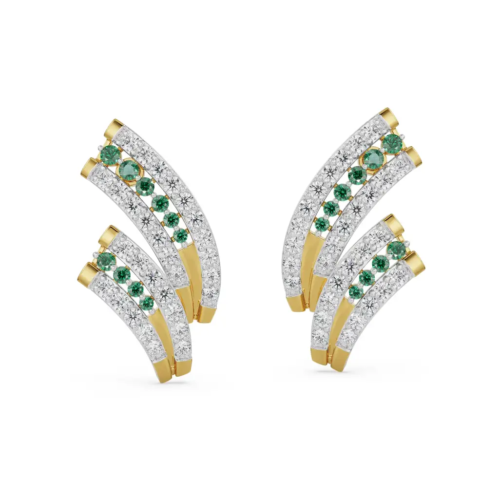 Tina Shimmering Diamond Earrings : E882