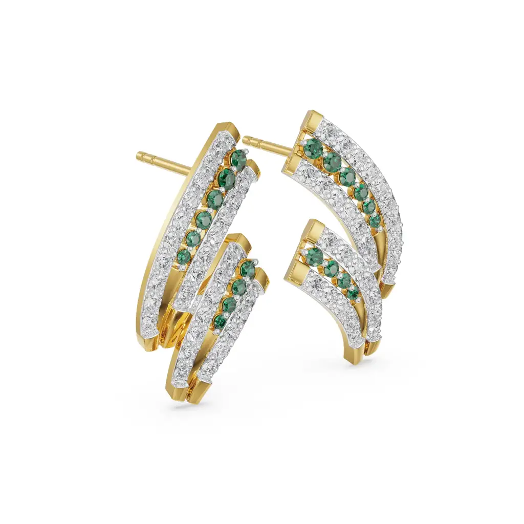 Tina Shimmering Diamond Earrings : E882