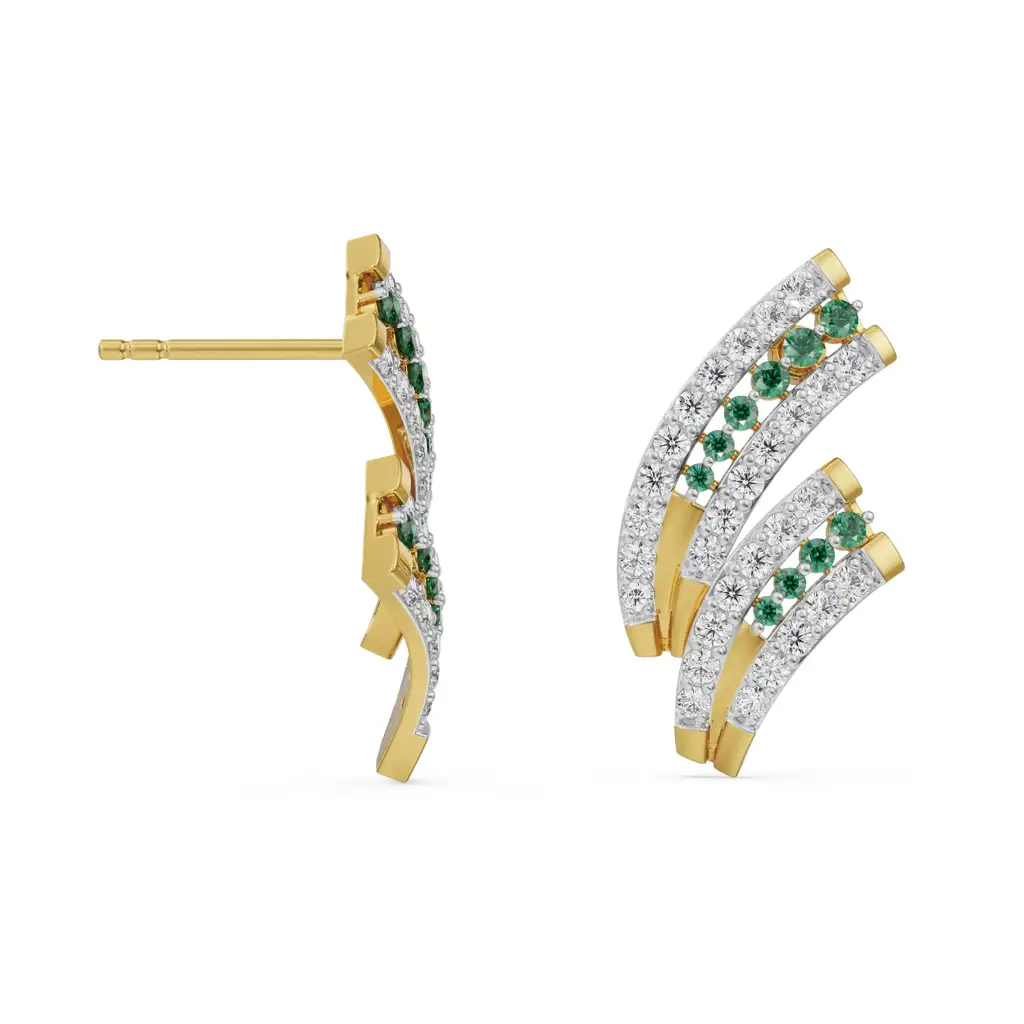 Tina Shimmering Diamond Earrings : E882