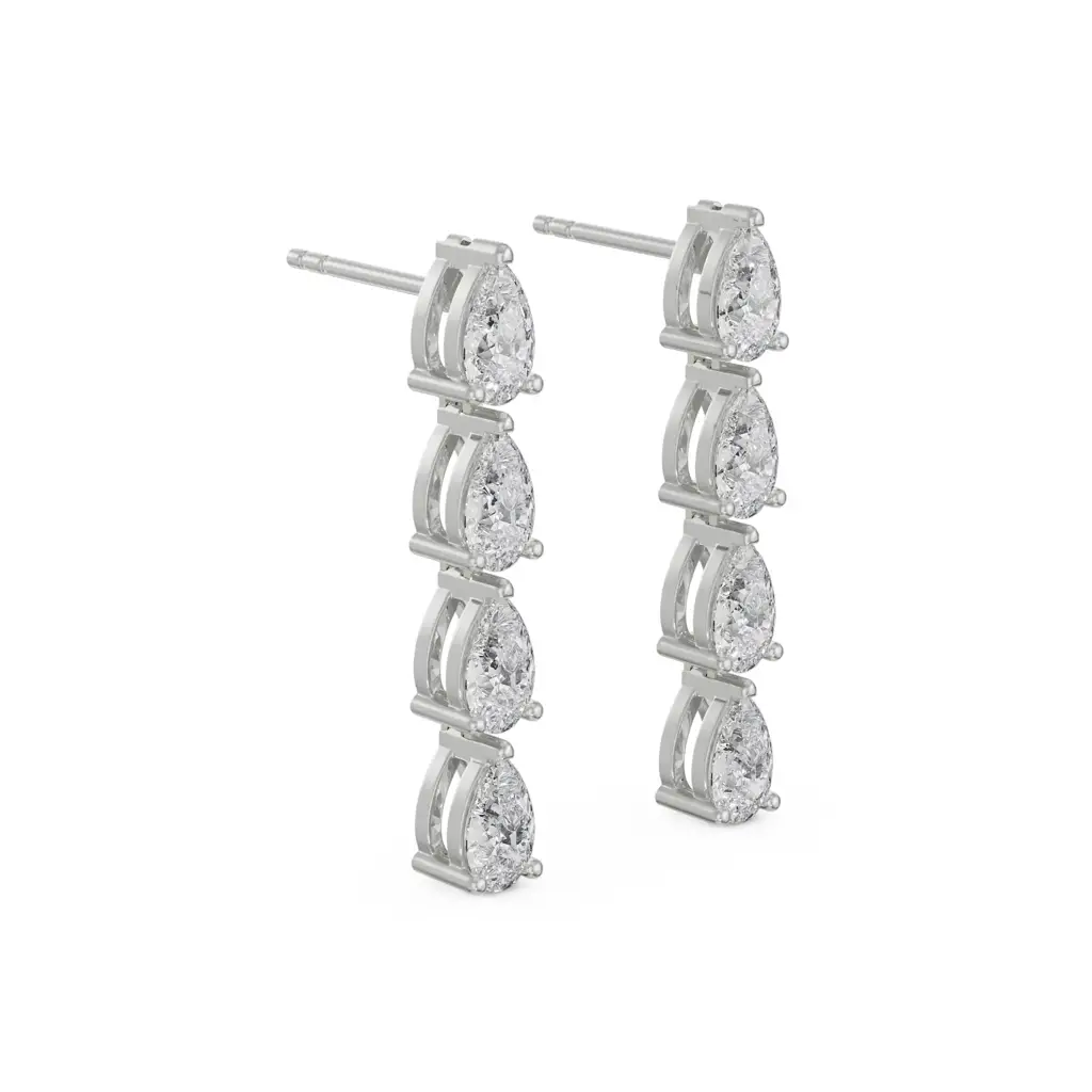 Quad Pear Diamond Drop : E887