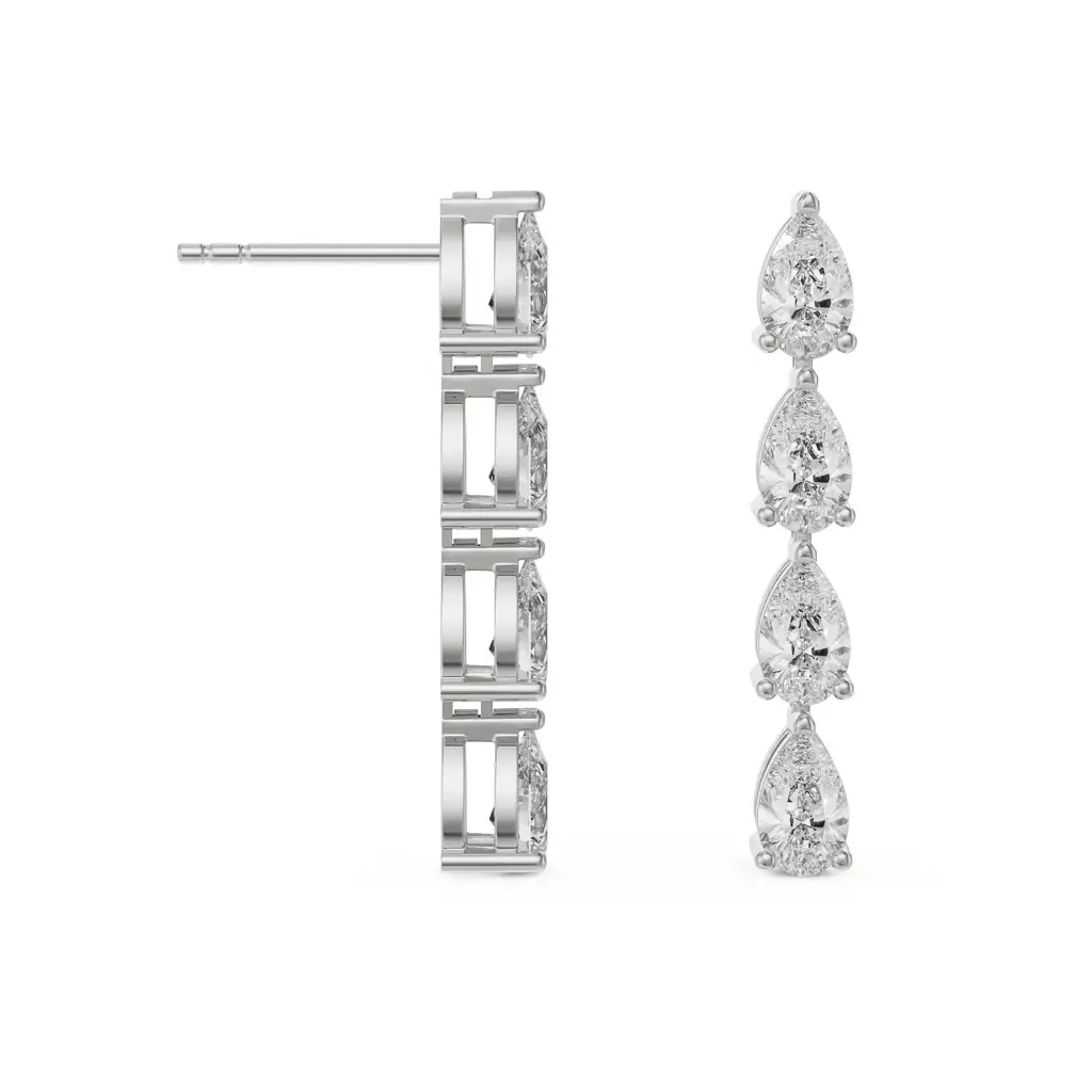 Quad Pear Diamond Drop : E887