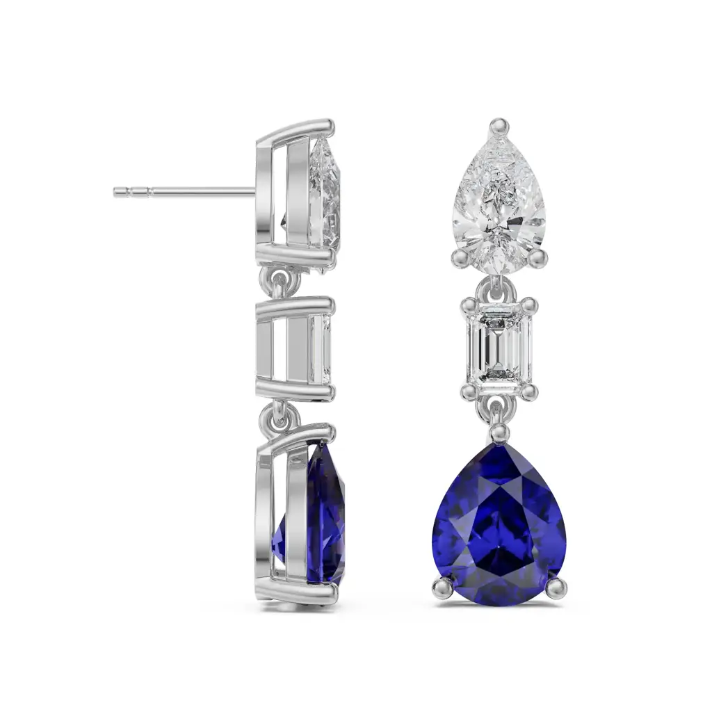 Radiant Gemstone Earrings : E889
