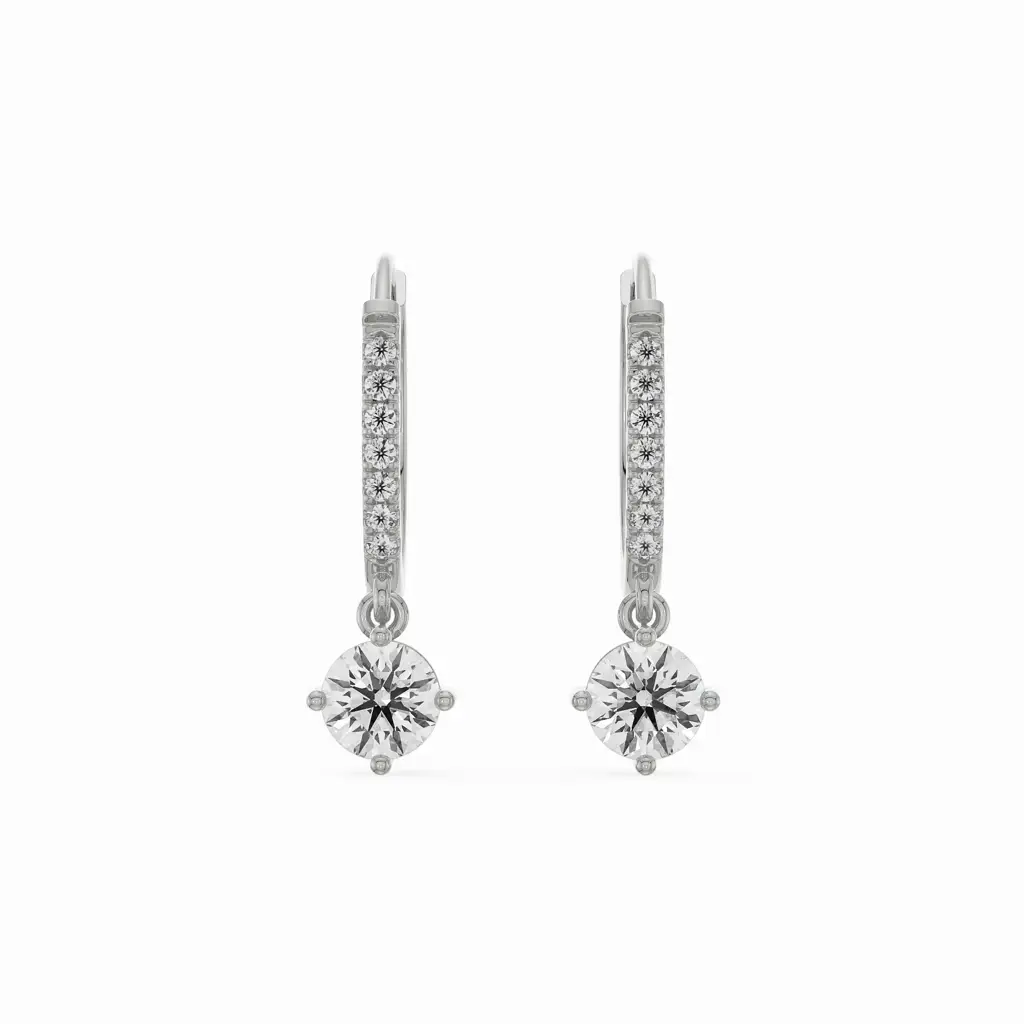 Jisora Drop Diamond Earrings : E928