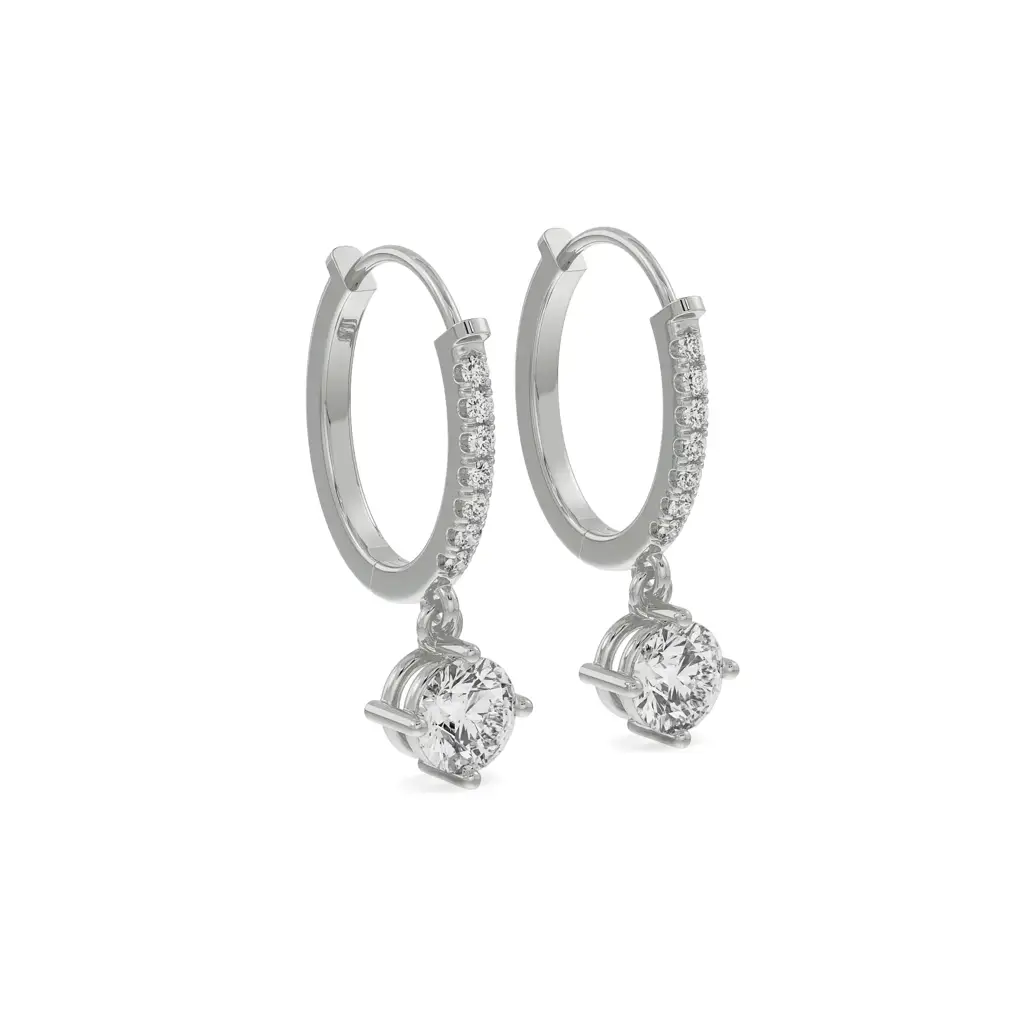 Jisora Drop Diamond Earrings : E928