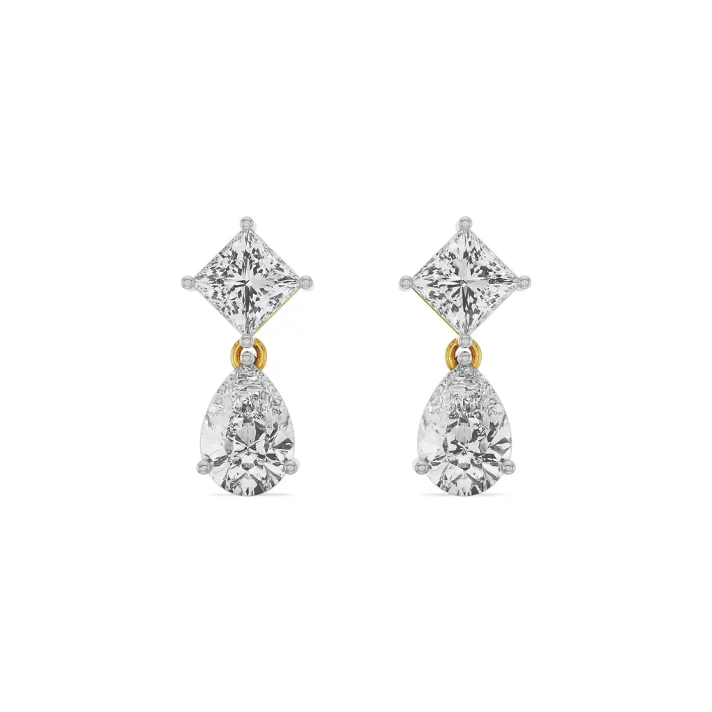 Princess Pear Drop Earrings : E929