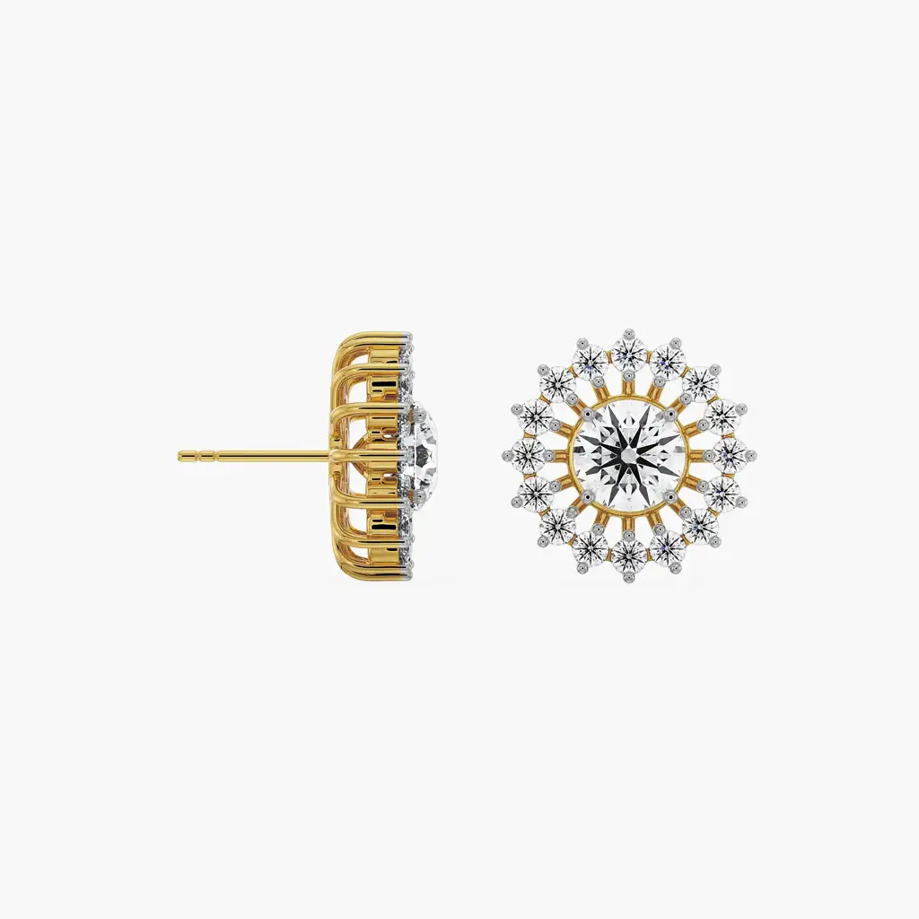 0.50 Ct Chakra Detachable Diamond Studs : E934