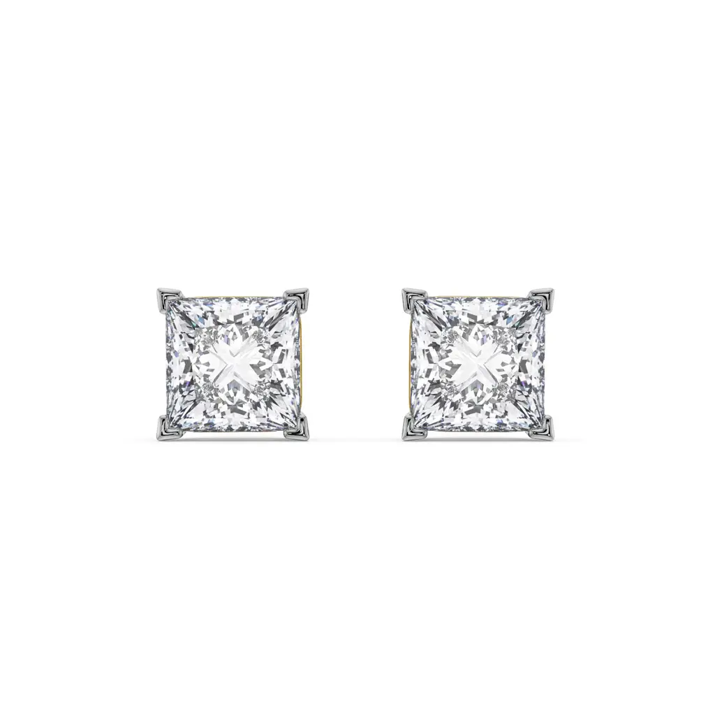 1.5 Ct Classic Square Diamond Studs : E947