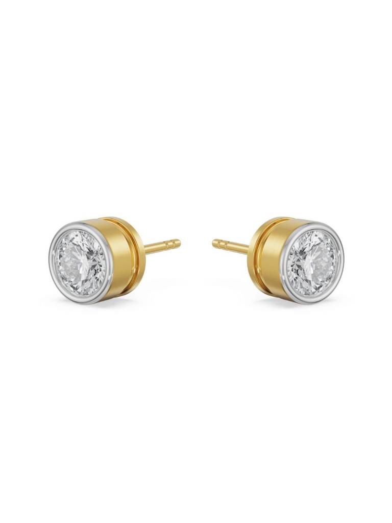 0.5 Ct Solid Round Diamond Studs : E953