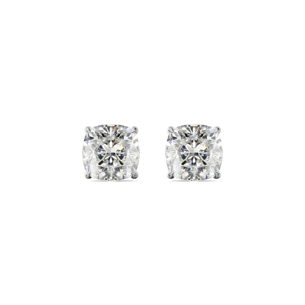 1 Ct Cushion Diamond Studs : E961