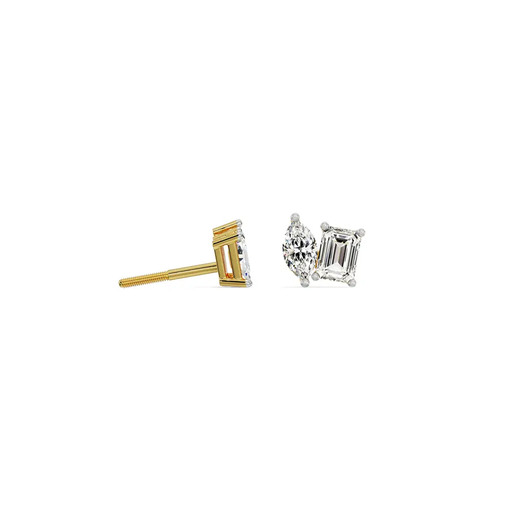 Duo Solitaire Diamond Studs : E974