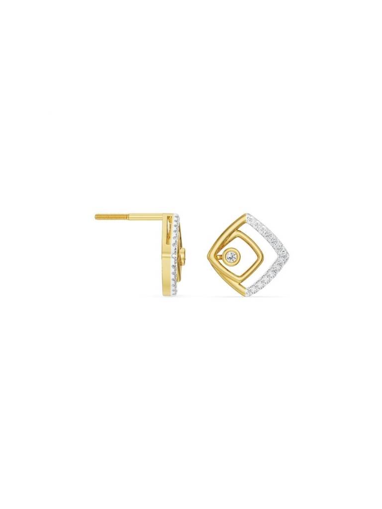 Glimmering Maze Diamond Earrings : E988