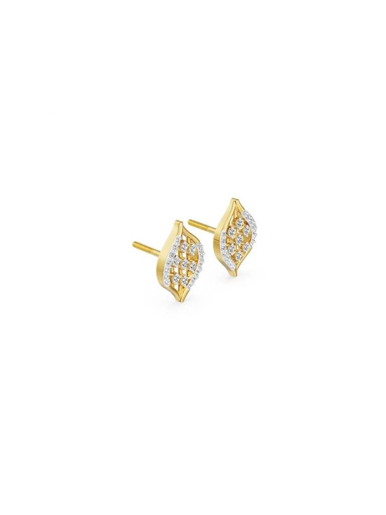 Parallel Stroke Diamond Earrings : E992