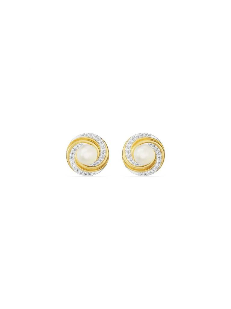 Pearly Swirly Diamond Earrings : E994