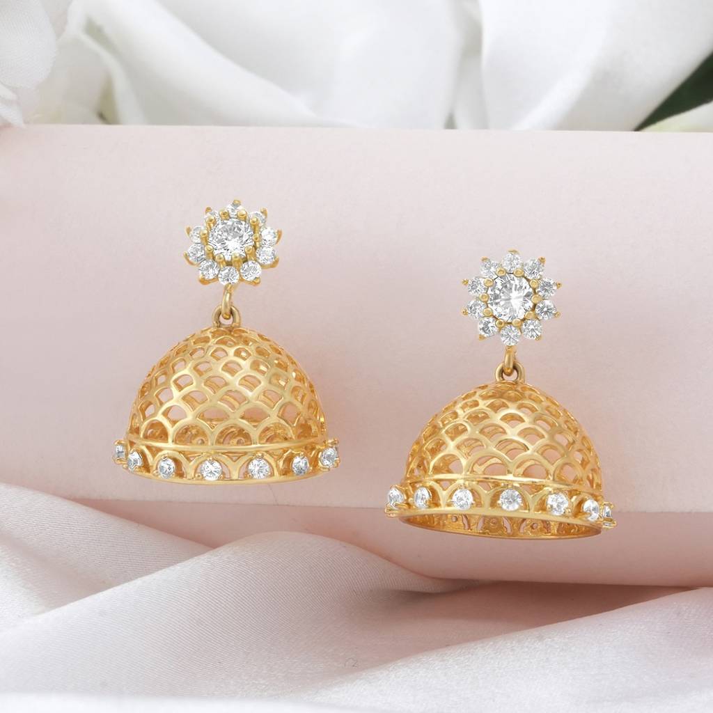 Classic Gold Plated 925 Sterling Silver Earrings : EAR-20880-G