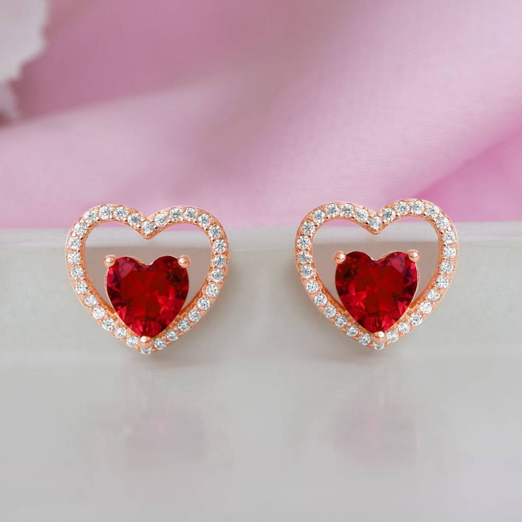 Orecchini Donna In Argento Sterling 925,Orecchino Set Di Orecchini, 2 Paia Di Orecchini, Orecchini A Cuore Minimal Delicato Multi Piercing Gioielli Per Bambina Piccoli