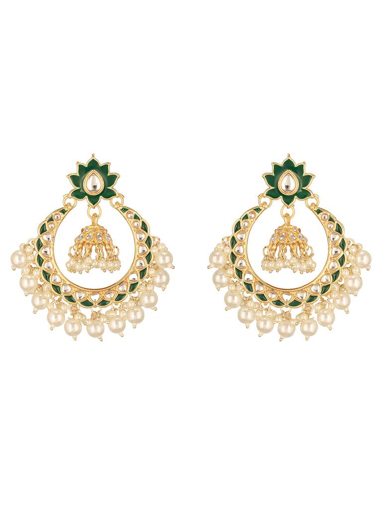 Contemporary Chandbalis Earrings : EAR-JS24-30339