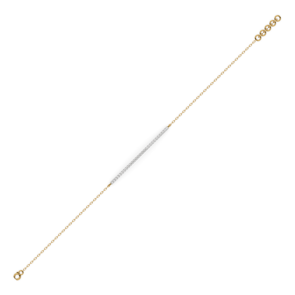 Row Of Radiance - Lab Diamond Bracelet : LLBR0118