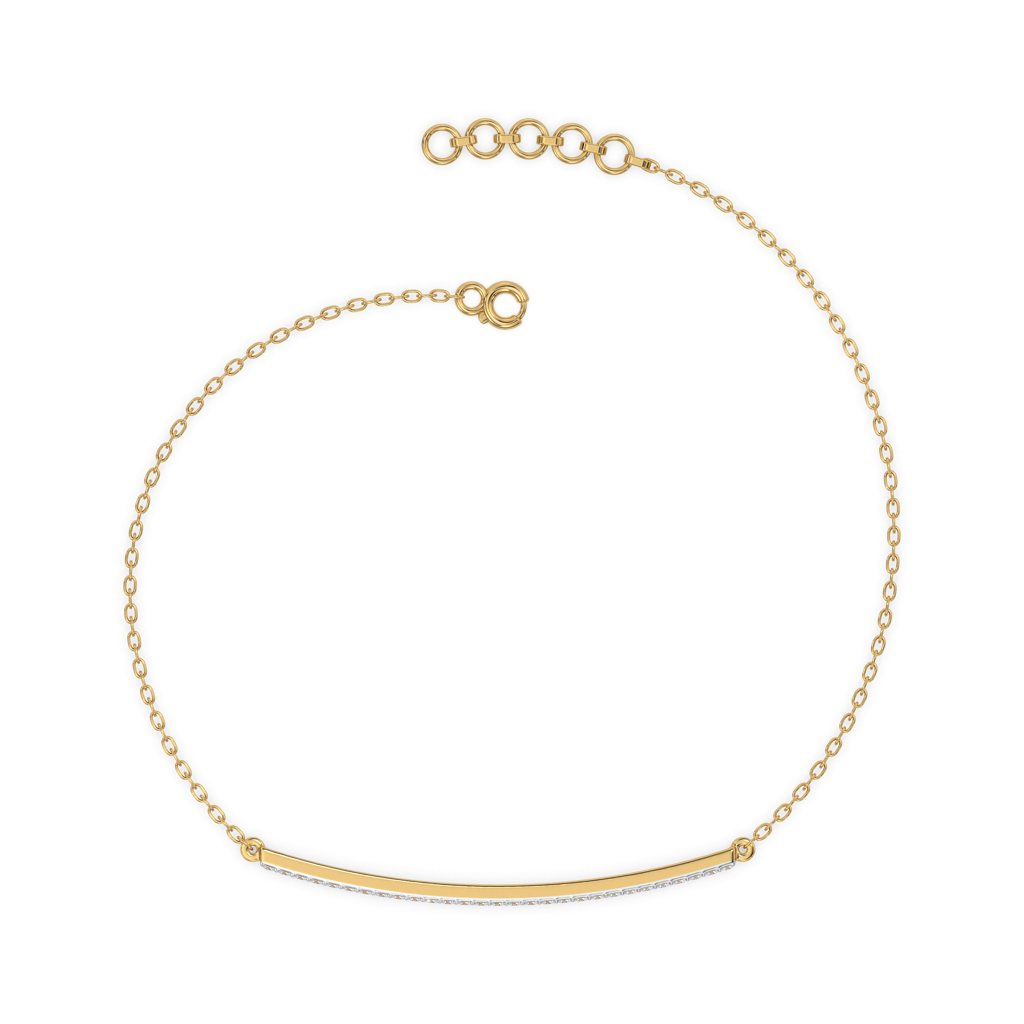 Row Of Radiance - Lab Diamond Bracelet : LLBR0118