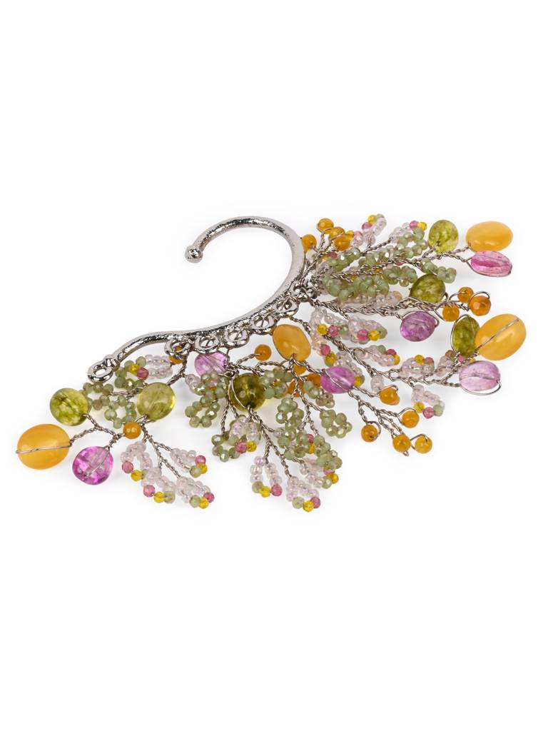 Colourful Haldi Mehendi Wedding Jewelry Earcuff : EC-149-01MULTI