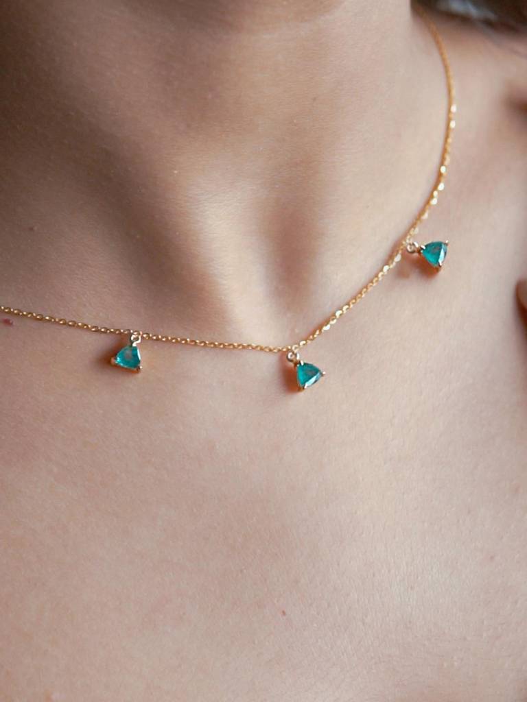 Stac Scattered Trillion Necklace