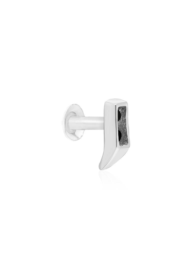 Classic Bar Silver Nose Pin : EFNP3264