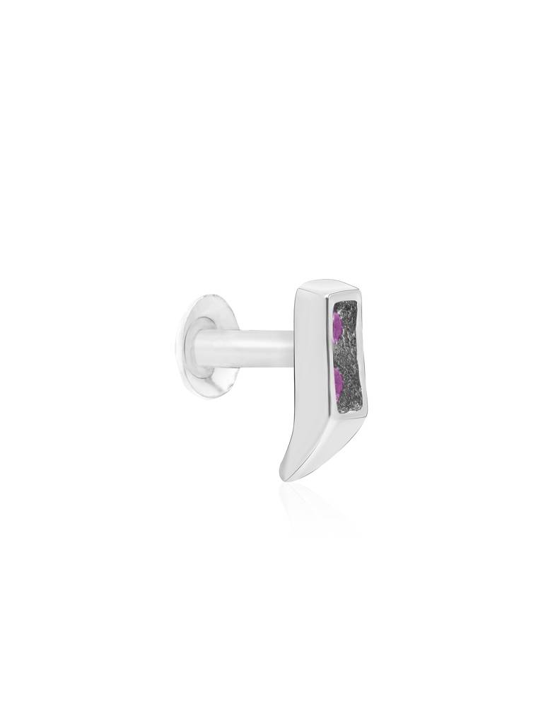 Classic Bar Silver Nose Pin : EFNP3279