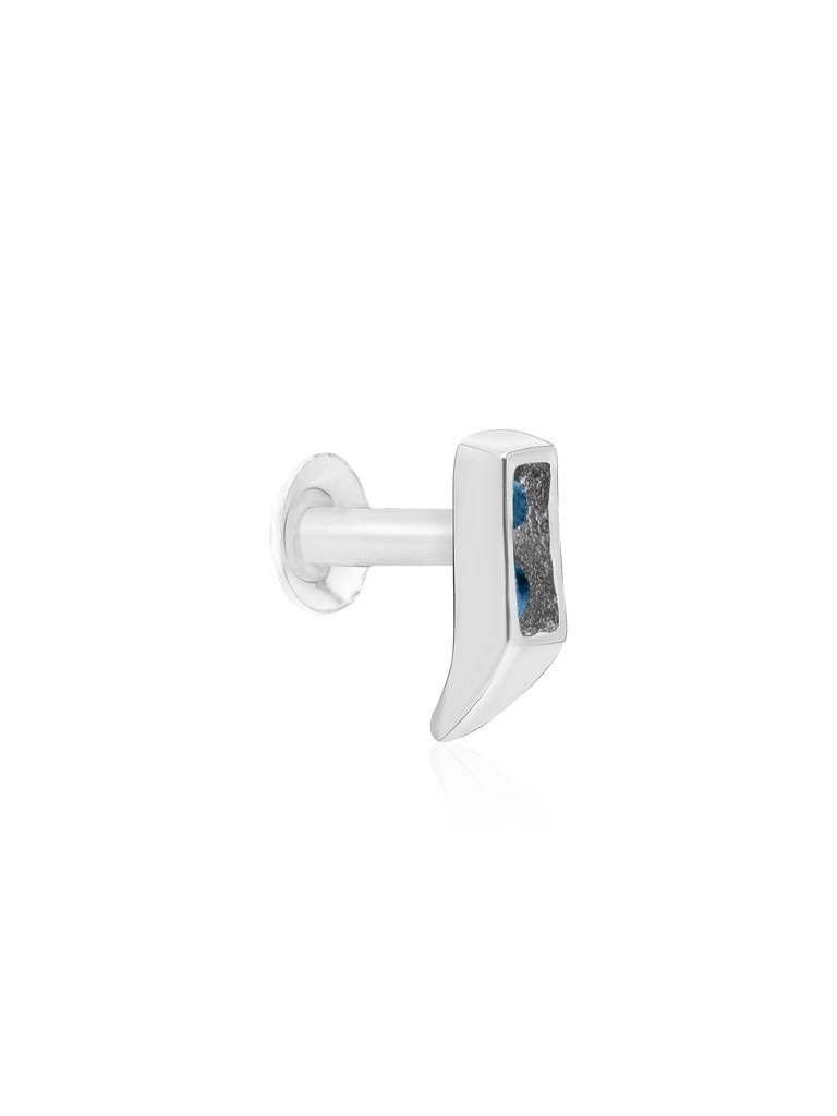 Classic Bar Silver Nose Pin : EFNP3324