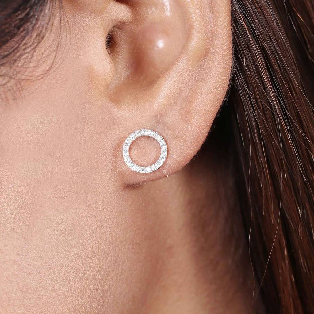 Studded Circular Studs : EG0004