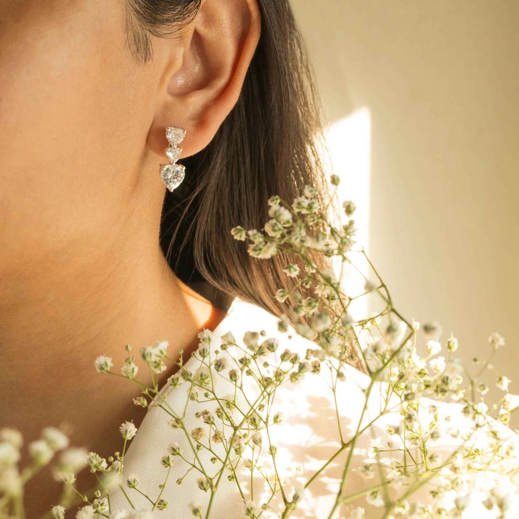 Trinity Glow Solitaire Earrings : EG0007