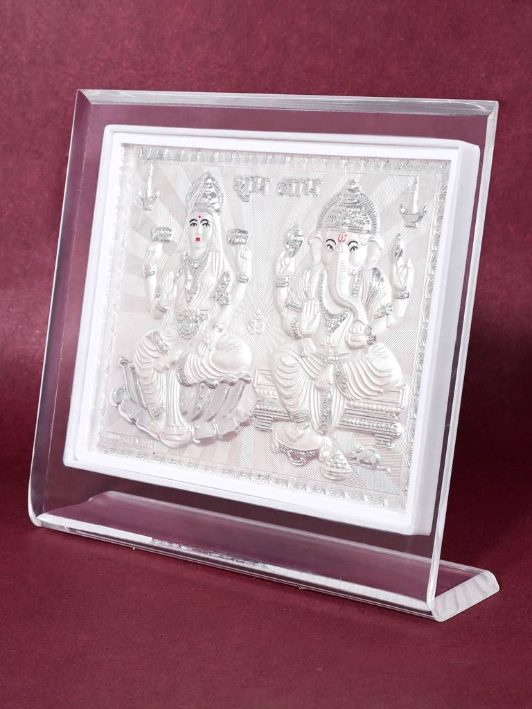 999 Silver Laxmi Ganesh Idol : EGFT21