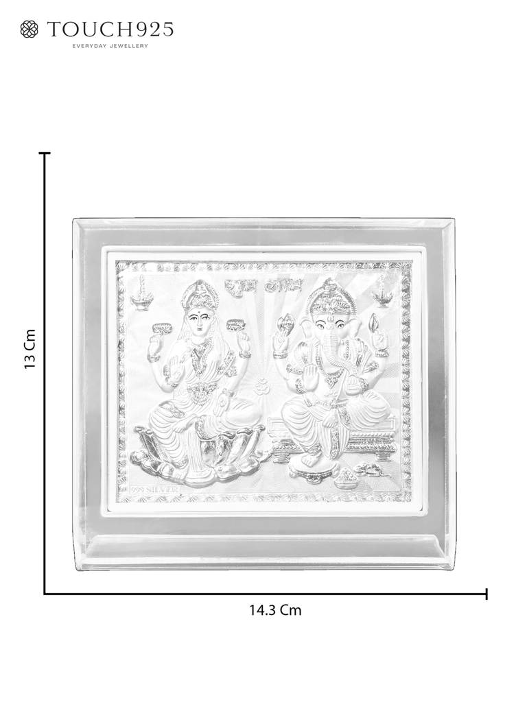 999 Silver Laxmi Ganesh Idol : EGFT21