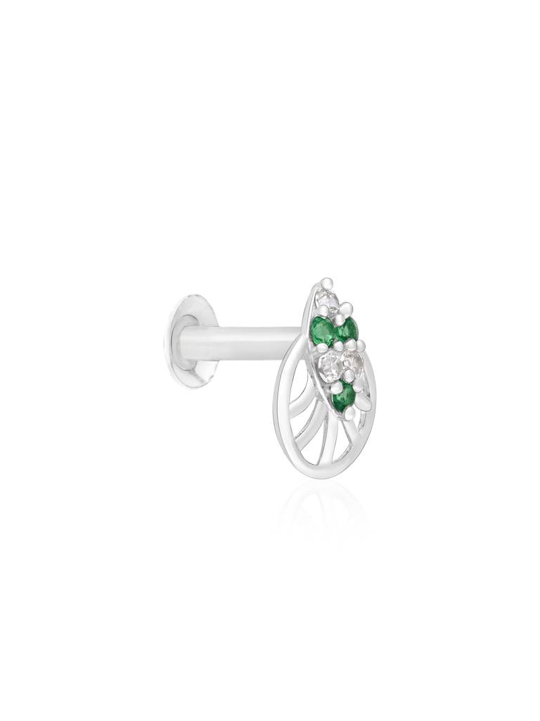 Crest Cluster Silver Nose Pin : ELNP3833