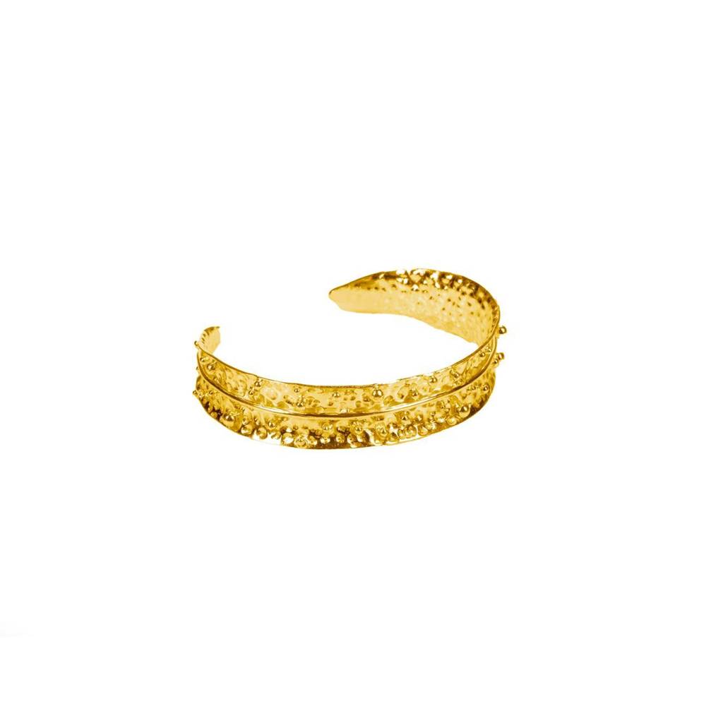 Dira Bangle Morning Dew Gold Tone - Set Of 2
