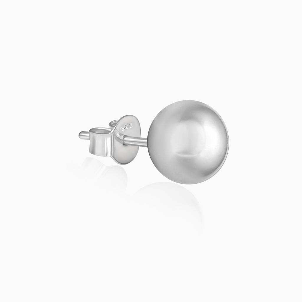 Silver Grey Pearl Earrings : ER002