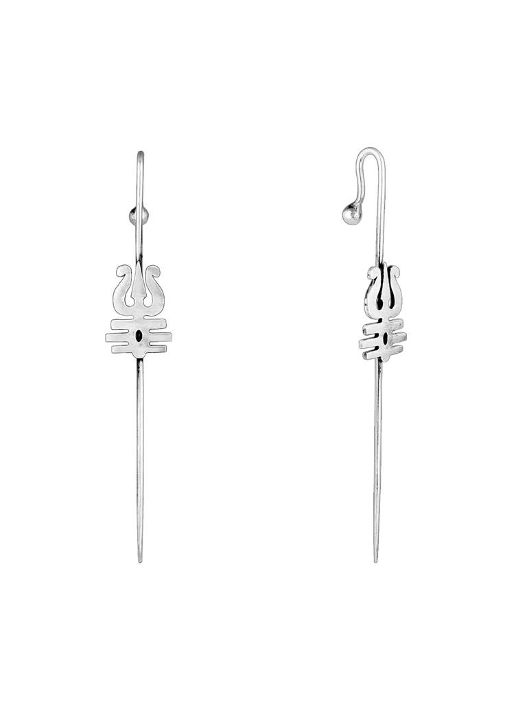 GIVA 925 Sterling Silver Trishul Ear Cuff