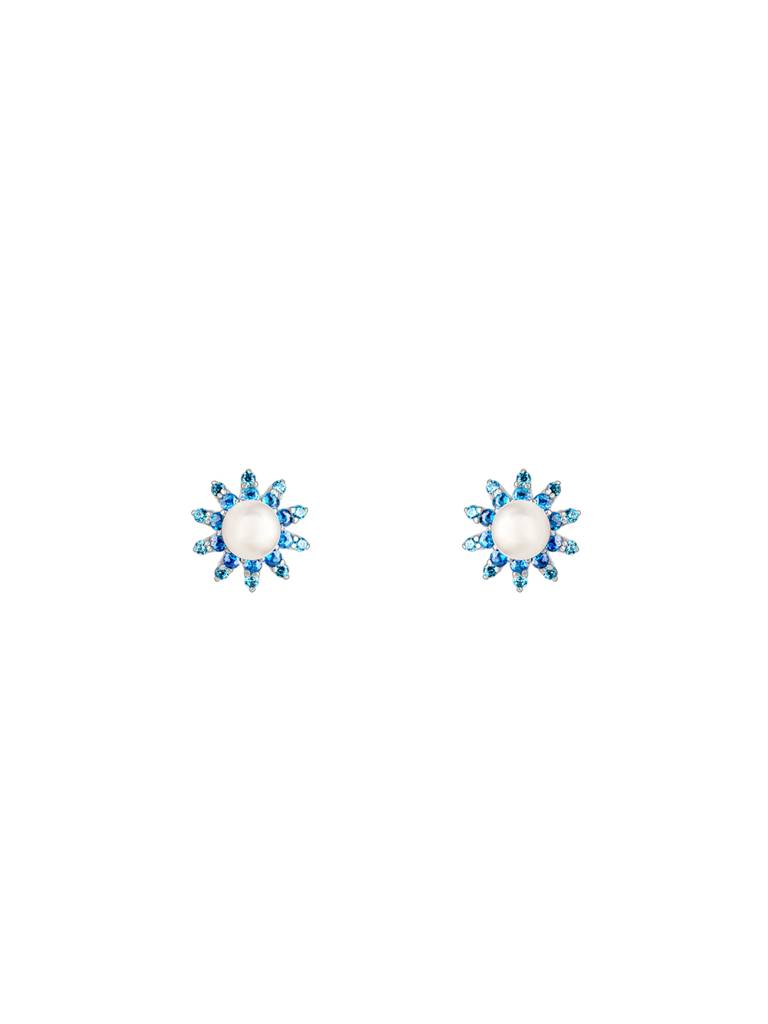 GIVA 925 Sterling Silver Precious Pearls Stud Earrings