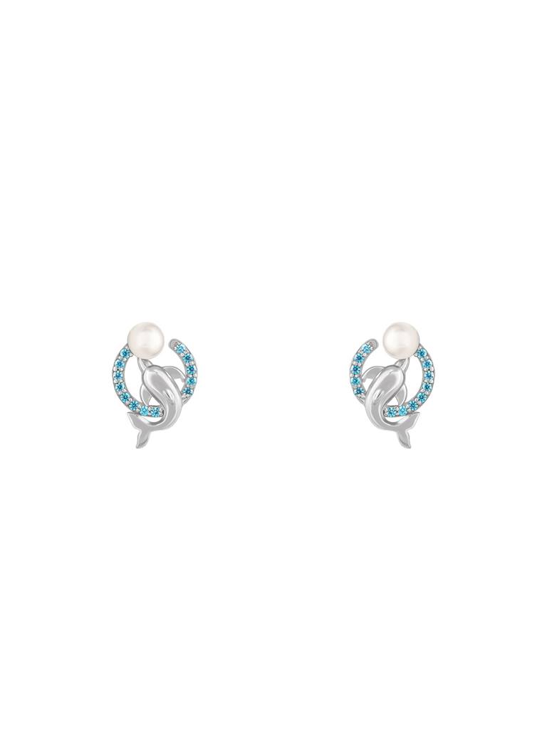 GIVA 925 Sterling Silver Cute Dolphin Earrings