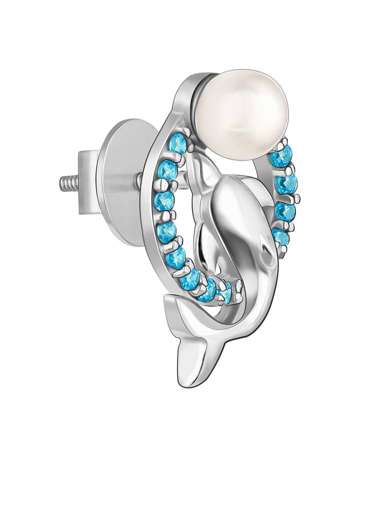 GIVA 925 Sterling Silver Cute Dolphin Earrings