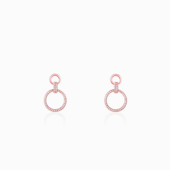 Rose Gold Shiny Drop Earrings : ER0121