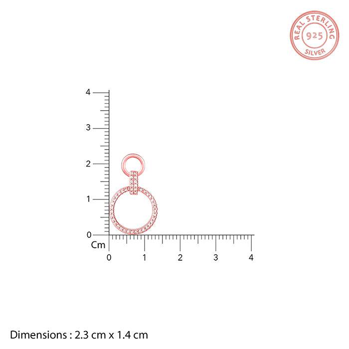 Rose Gold Shiny Drop Earrings : ER0121