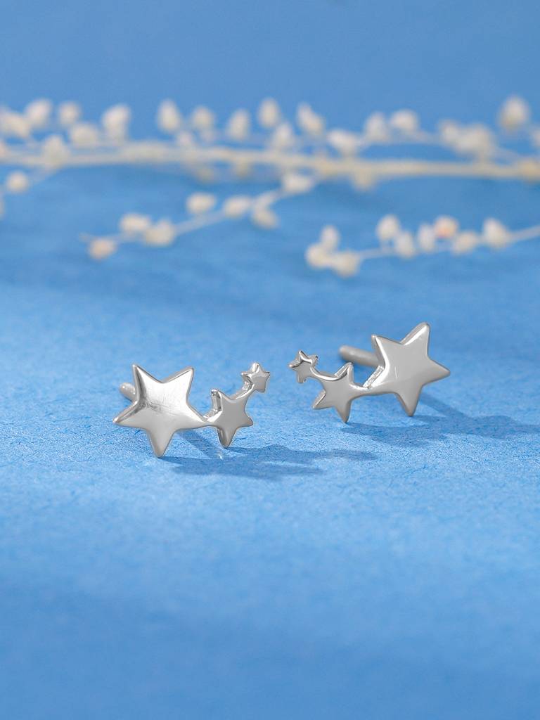 Silver Orion Stars Earrings : ER01223