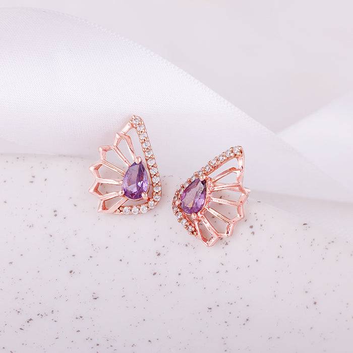 Rose Gold Notre Dame Earrings : ER01275
