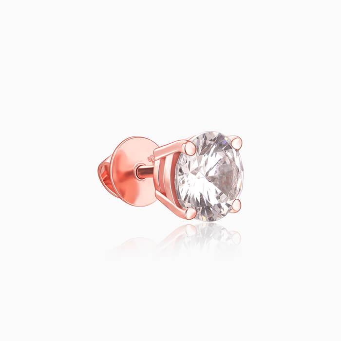 Rose Gold Classic Zircon Earrings : ER01276