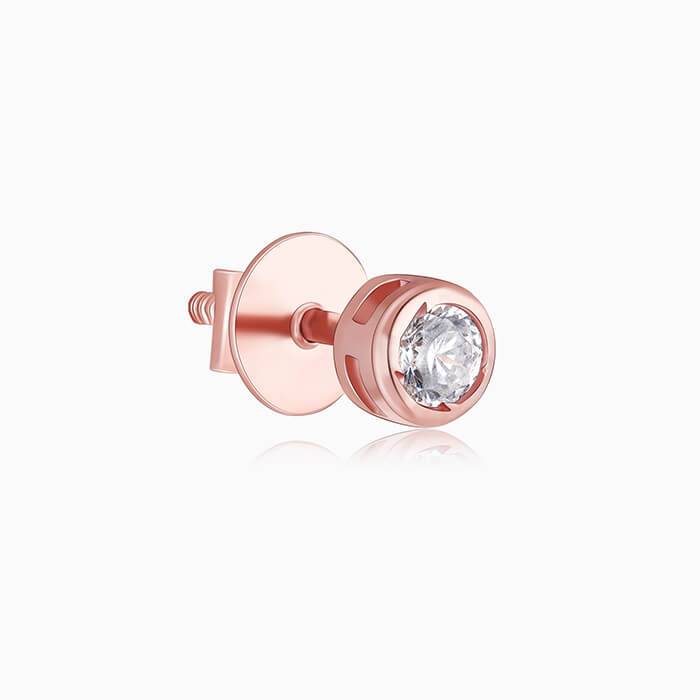 Rose Gold Dreamy Crush Dainty Stud Earrings : ER01280