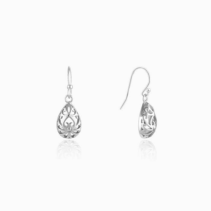 Silver Filigree Earrings : ER0128