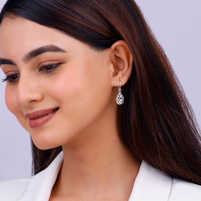 Silver Filigree Earrings : ER0128