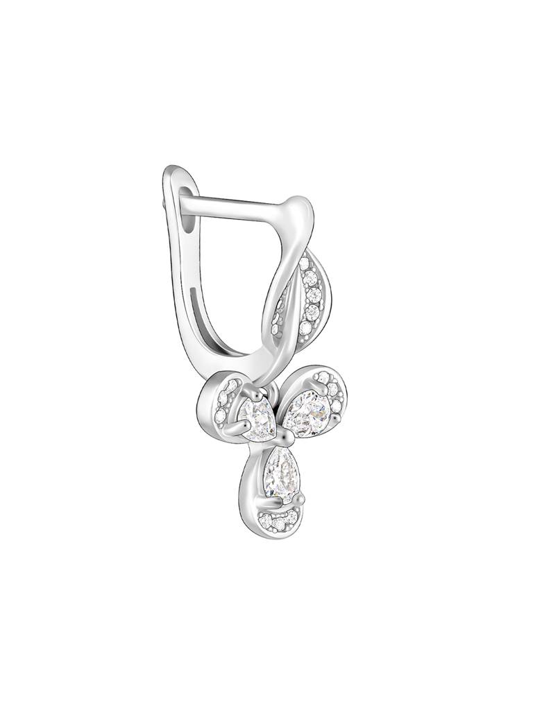 GIVA 925 Sterling Silver Iris Flower Earrings