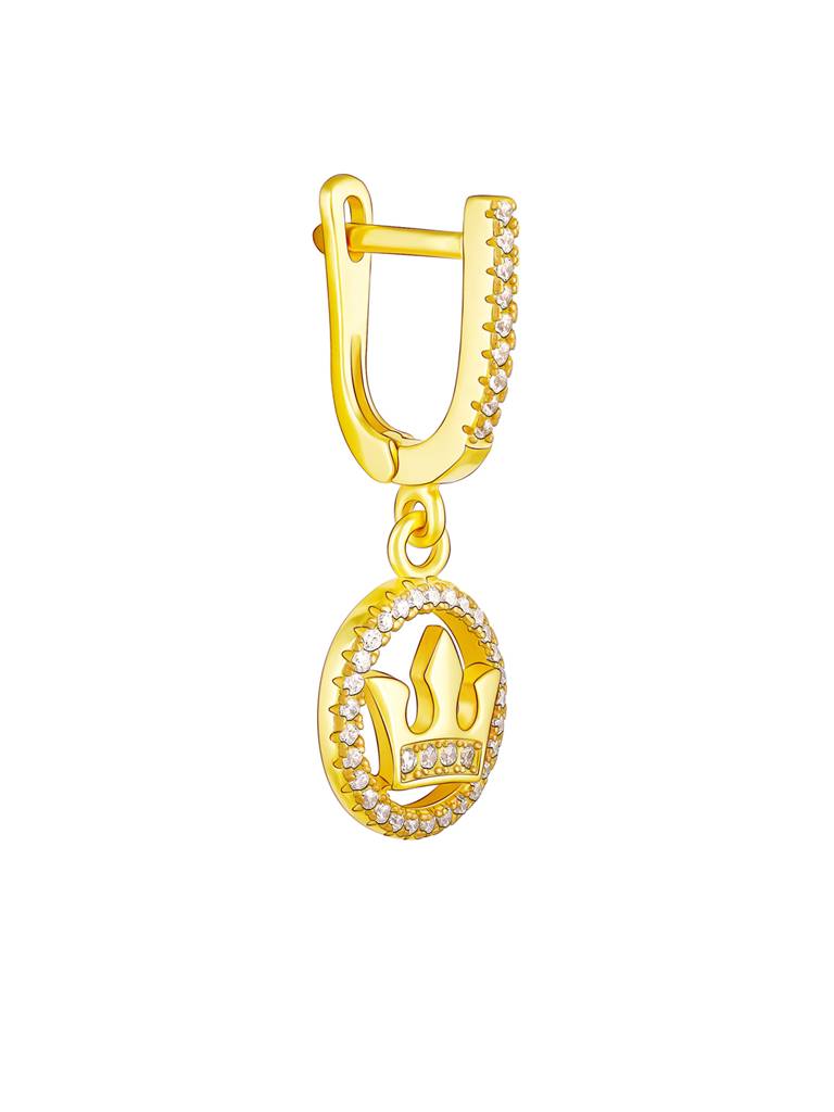 GIVA 925 Sterling Silver Golden Queens Crown Set of Three